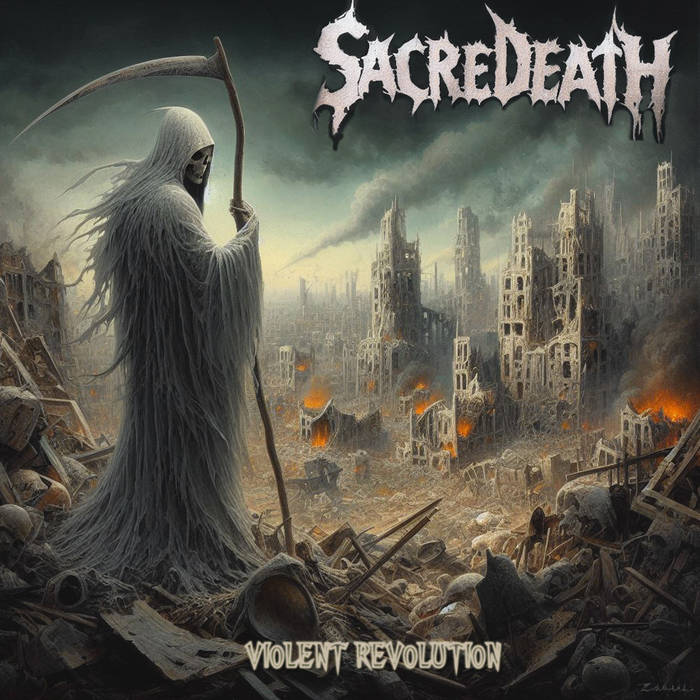 VIOLENT REVOLUTION SACREDEATH COVER ORIGINAL KREATOR
