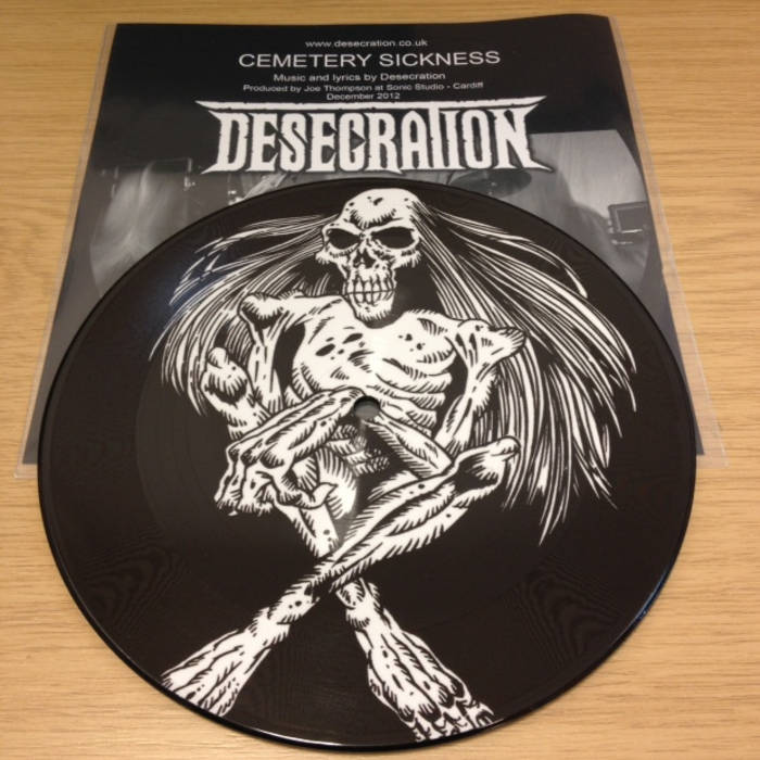 Cemetery Sickness (Single - 7"picture disc w/ Basement Torture Killings 1 COPY ONLY!!!!!