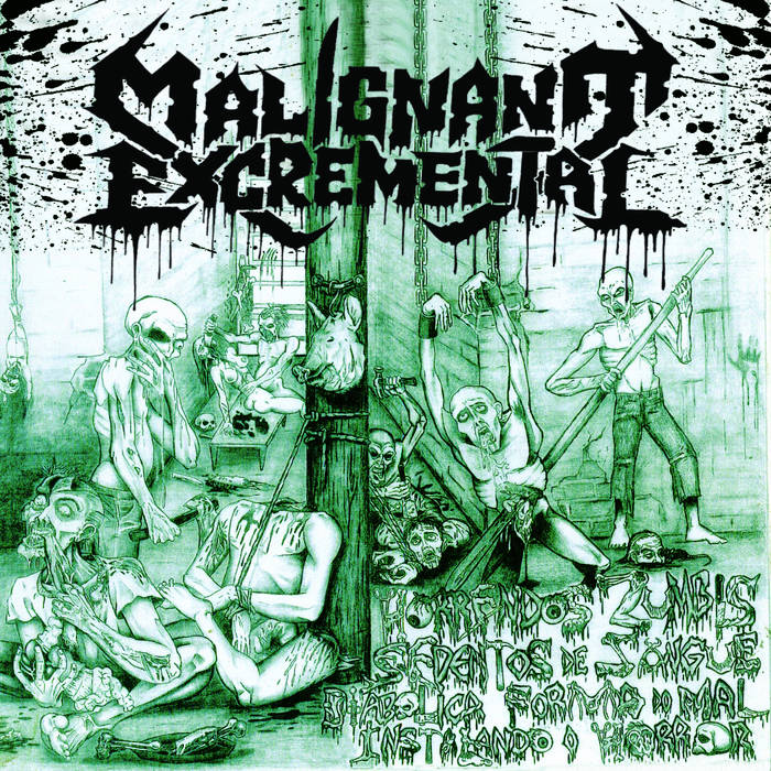 Horrendos Zumbis sendentos de Sangue, Diabólica Forma do Mal Instalando o Horror